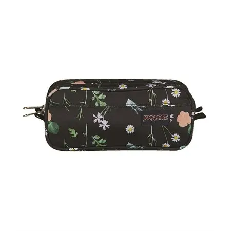 [836704] Jansport 2-Zipper Pencil Case, Flowers