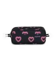 [JAN186] Étui à crayons Jansport, 2 compartiments, Hearts Black 