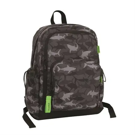 Sac à dos avec pochette à l’avant Execo, Requins