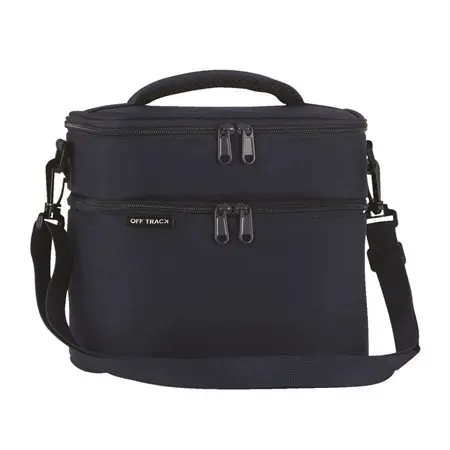 [836516] Off track 2-Compartment Lunch Box, Navy blue