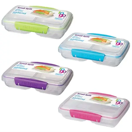 Contenant à nourriture Sistema® Small Split To Go™, coul. ass.