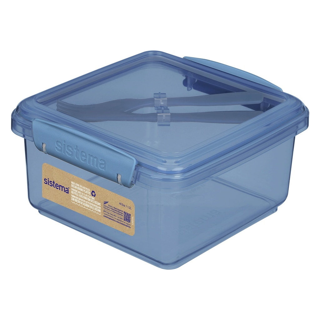 [836569] Sistema Ocean Bound Lunch Box Plus To Go, Ass. col.