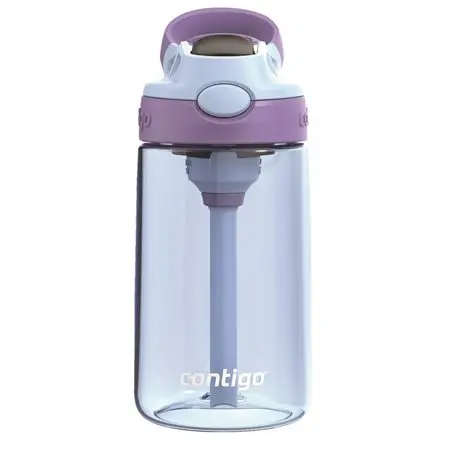 [836576] Contigo Kids Aubrey Straw Water Bottle, Periwinkle and amethyst