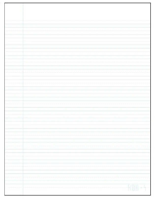 Large Ecolo dotted-lined pad no. T4, 50 sheets