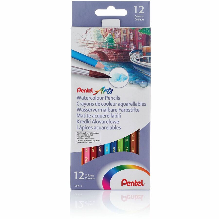 Crayons aquarellables Arts® - Pentel (Bte de 12)