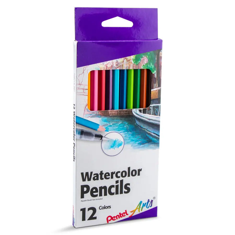 Crayons aquarellables Arts® - Pentel (Bte de 12)