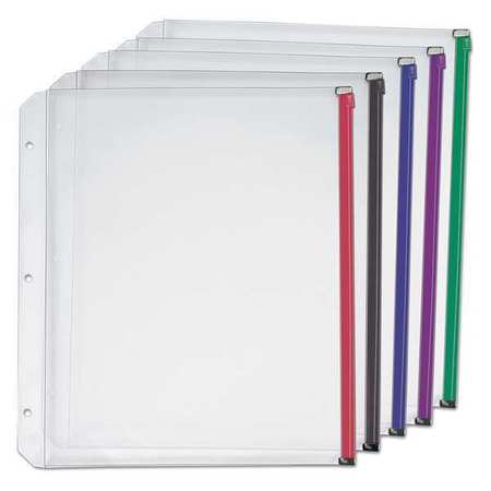 Cardinal® Zipper Binder Pockets, 3 holes (pack of 5)