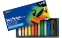 Pastels tendres carrés Mungyo, 10 x 10 x 66 mm (boîte de 12)