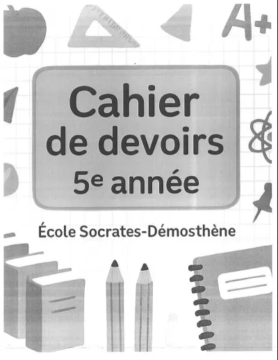 [CDFD5] Cahier de devoirs de français - Cahier maison Campus Démosthène