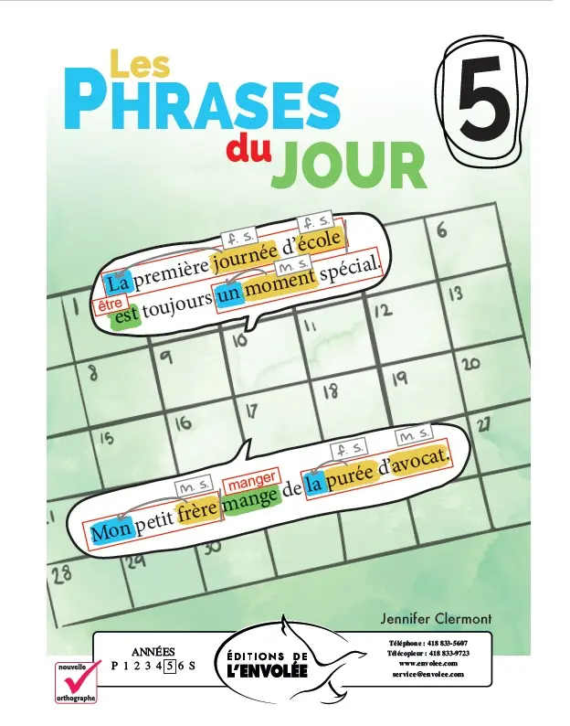 [PJD5] Les phrases du jour - Cahier maison Campus Démosthène