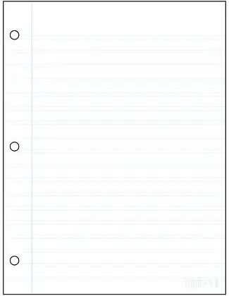 [T4B] Ecolo T4B Large interlined writing tablet - 3 mm, small dotted, perforated (21.5 cm x 27.9 cm)