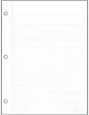 Grande tablette d'écriture interlignée - 3 mm Ecolo T4B, petit pointillé, trouée (21.5 cm x 27.9 cm)