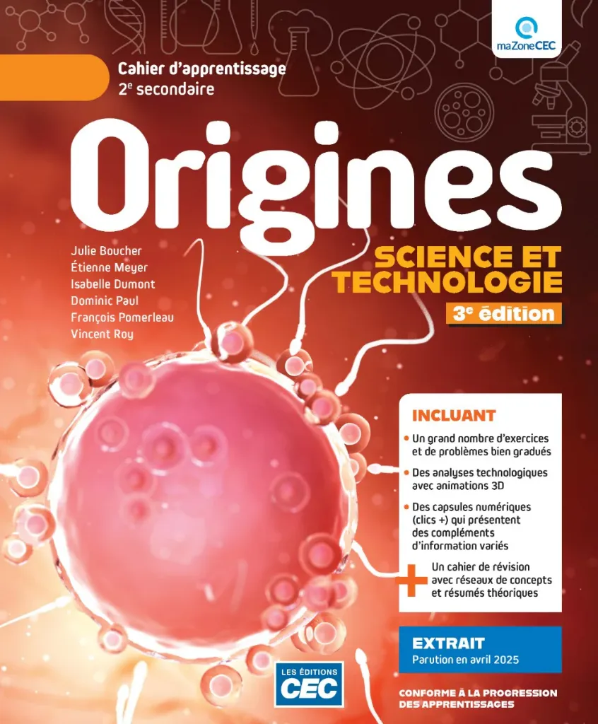 Origines 2e sec., 3e Ed., Cahier d'apprentissage, version papier (incluant Carnet d'étude + Exercices interactifs + Web 1 an (9782766215751)