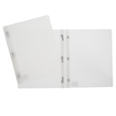 Duo-tang Plastique rigide avec attaches