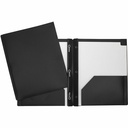 Duo-tang Plastique rigide avec attaches et pochettes