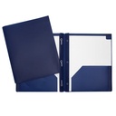 Duo-tang Plastique rigide avec attaches et pochettes