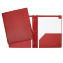 Duo-tang Plastique rigide avec attaches et pochettes