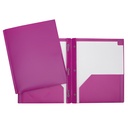 Duo-tang Plastique rigide avec attaches et pochettes