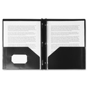 Duo-tang Plastique souple avec attaches et pochettes