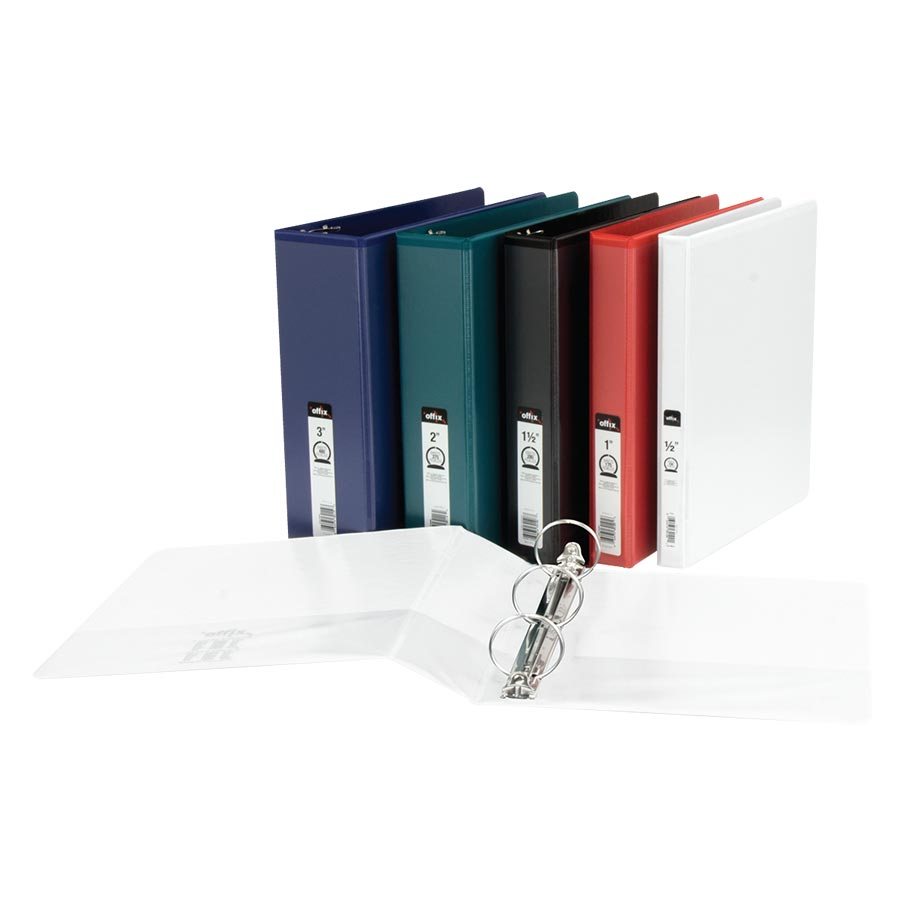Binder with inside and outside sleeves, 5 cm (2")