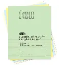 Cahier de projet Écolo #66B, 1/2 interligné et pointillé - 1/2 blanc