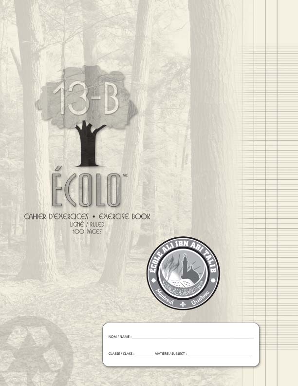 Cahier Séyès Écolo C13B, 100 pages