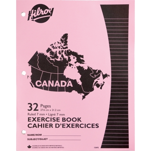 Cahier Canada, Ligné 7 mm, 32 pages