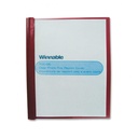 Soft Plastic Duo-tang with Fasteners, Clear Front