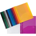 Duo-tang Plastique souple avec attaches et pochettes