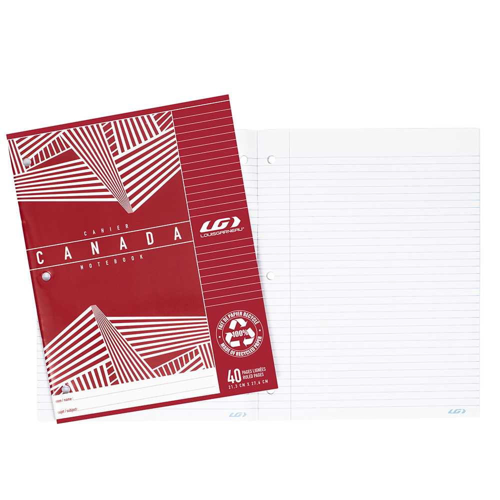 [G137] Cahier Louis Garneau, Ligné, 40 pages (#412315) (Rouge)