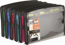 Expandable File Folder with separators and zipper closure, 7 pockets, Ass. col.