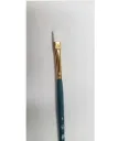 Short flat brush with white synthetic bristles #193-04, 4.1 mm