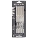 Speedball Elegant Writer Calligraphy Pen Set, Black, Assorted Nibs, 4 Pack