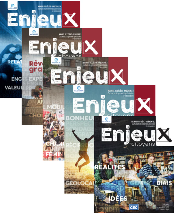 Enjeux citoyens - 5e secondaire - Manuel de l'élève - 4 fascicules et 1 référentiel - version numérique