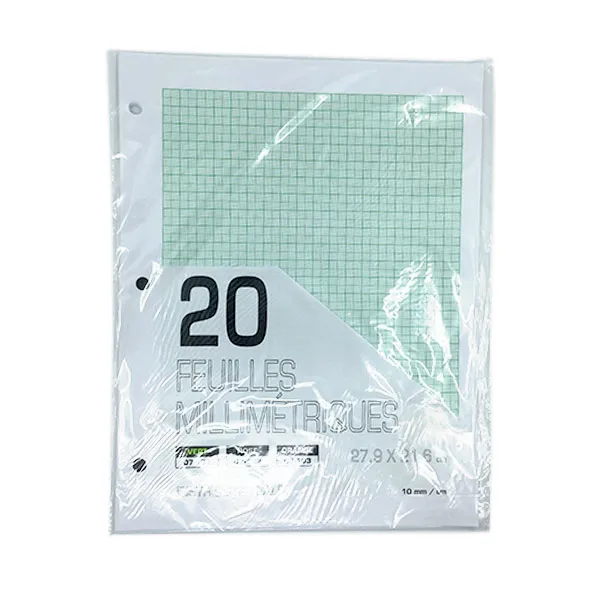  millimeter paper (pack of 20 sheets)