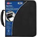 Cartable Avery 2" avec fermeture éclair et poignée, Noir