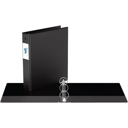 Cartable avec pochettes, 3.81 cm (1.5"), Noir