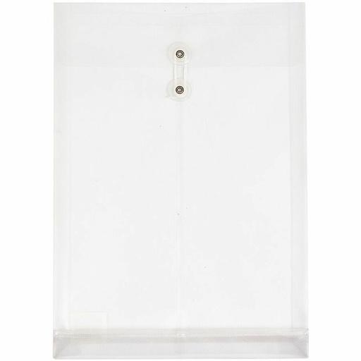 Translucent Plastic Envelope, 10" X 14-1/2", Clear