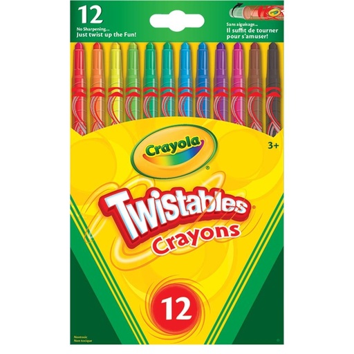 Crayons de cire Twistable (Boîte de 12)