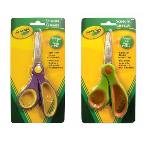 Ciseaux Crayola, 5-1/2", Bouts pointus pour droitier ou gaucher