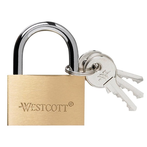Cadenas en laiton 4 cm, avec 2 clés 