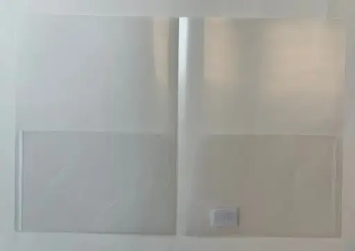 Chemise à pochettes, Plastique, Clair