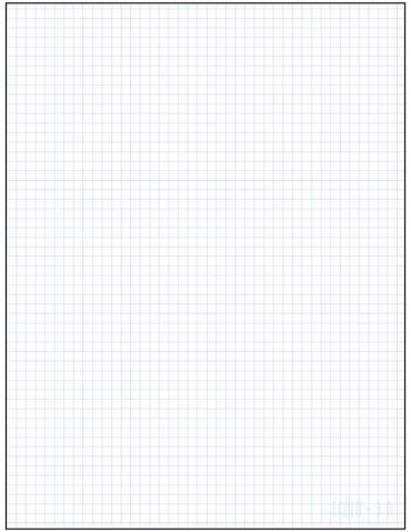 Ecolo sheet 3A, quadruled 0.5 cm (pkg 50 sheets)