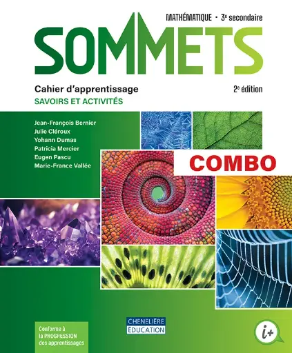 Sommets (3e secondaire) Combo Cahier d'apprentissage, versions imprimée et numérique + Activités interactives, Accès Web 1 an (9782765068426)