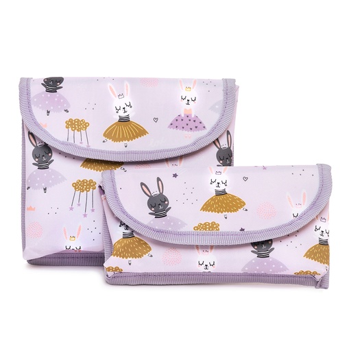 Ens. 2 pochettes à sandwich et collation, Ballerine 