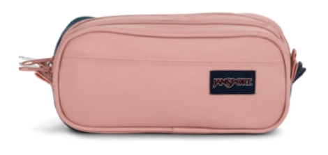 Étui à crayons Jansport, 2 compartiments, Mystic Rose 