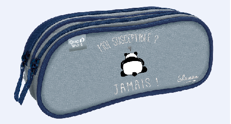 2 compartments Pencil Case, Shaman Collection, Various Models 