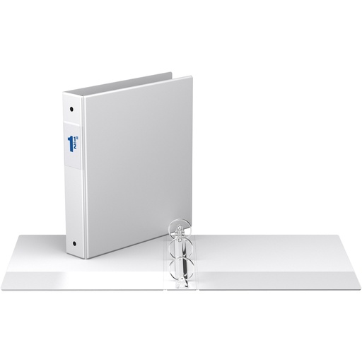 Cartable avec pochettes, 3.81 cm (1.5"), blanc