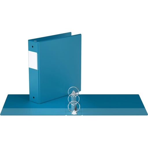 Binder with pockets, 2 inches, turquoise