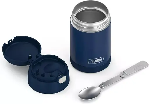 Bocal à nourriture FUNtainer® en acier inoxydable Thermos, 470 ml, Bleu marine